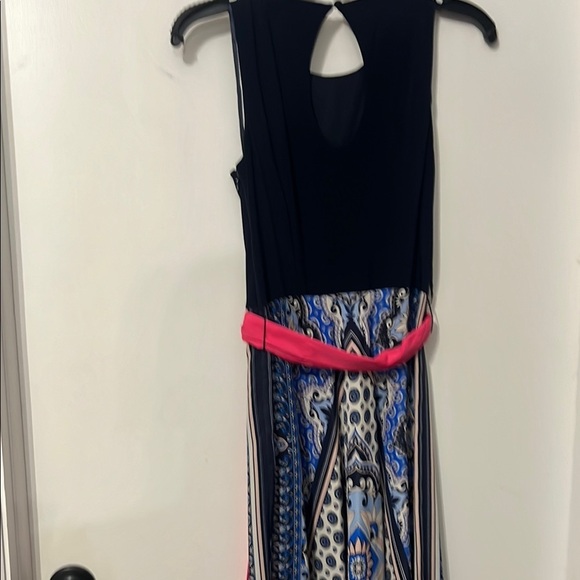 Eliza‎ J Navy Blue Maxi Sleeveless Dress Size 2 - Picture 9 of 11